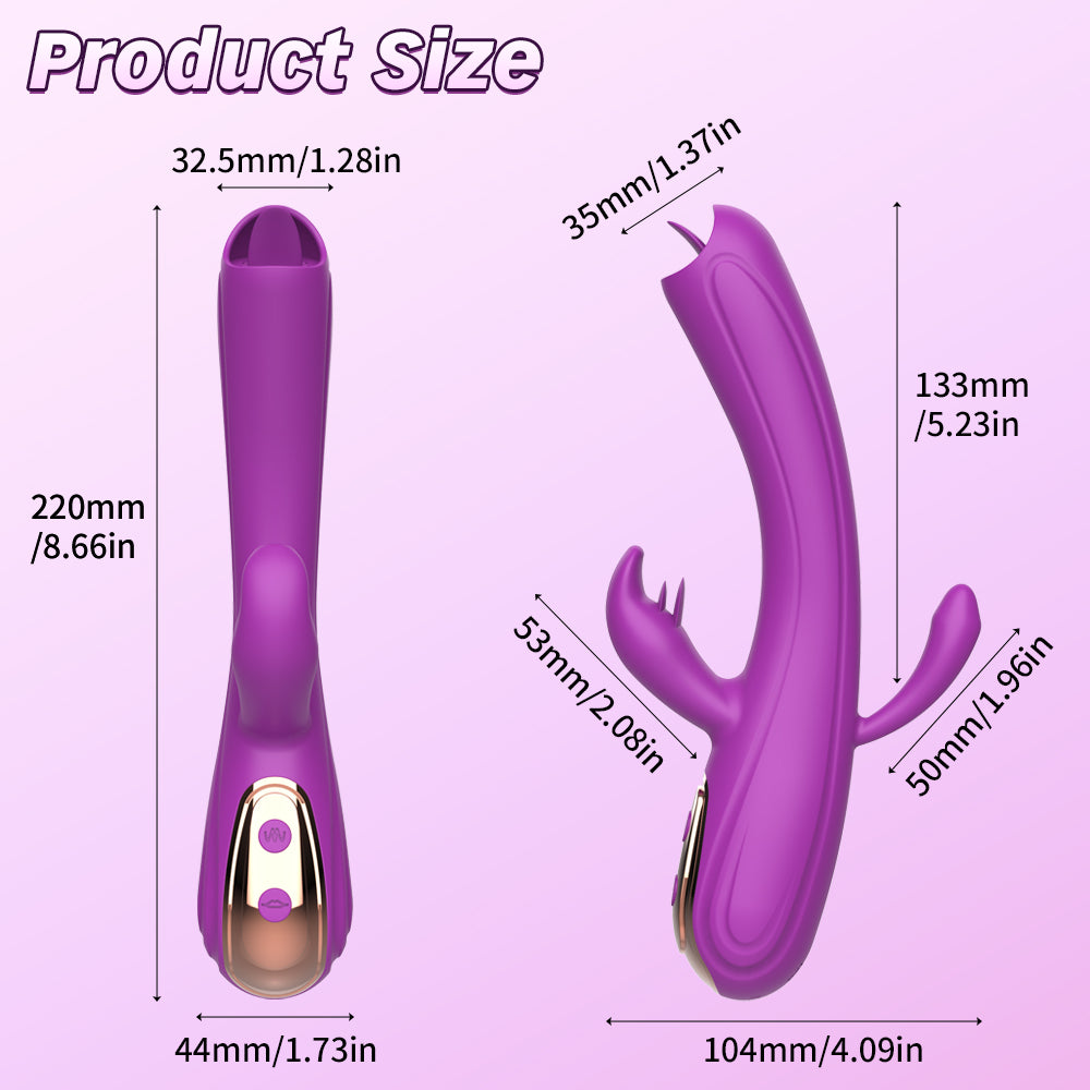 Licking Tongue Vibrator - 10 Vibration Modes G-Spot Stimulator