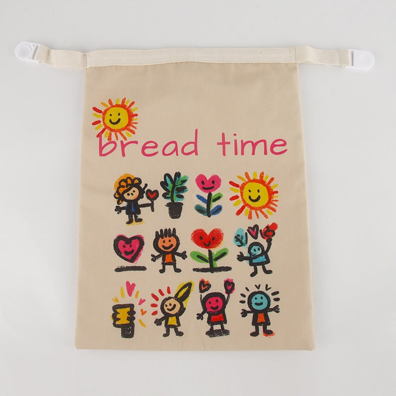 Reusable Beeswax Bread Bag Double Layer Eco-Friendly Storage Bag