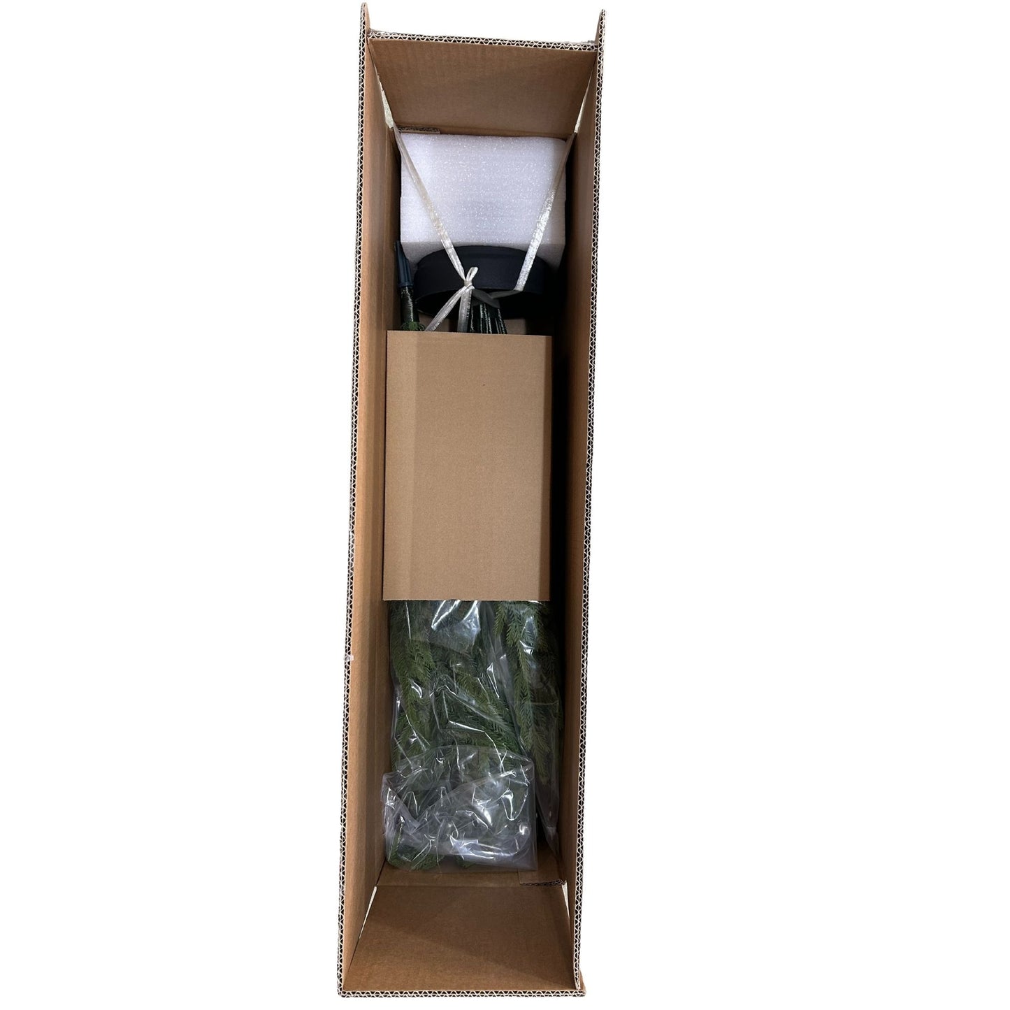 5' Real Touch Artificial Pine Tree in Black Pot - Green Leaves