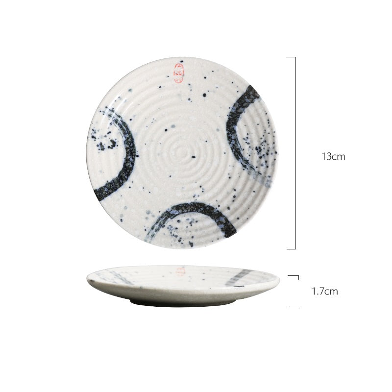 Ceramic Soup Pot with Cover and Spoon Set - Kitchen Dinnerware