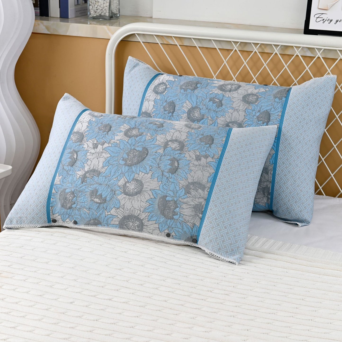 Thickened Pilling-Resistant Cotton Pillow Cover - 50x108cm Modern Minimalist Bedding