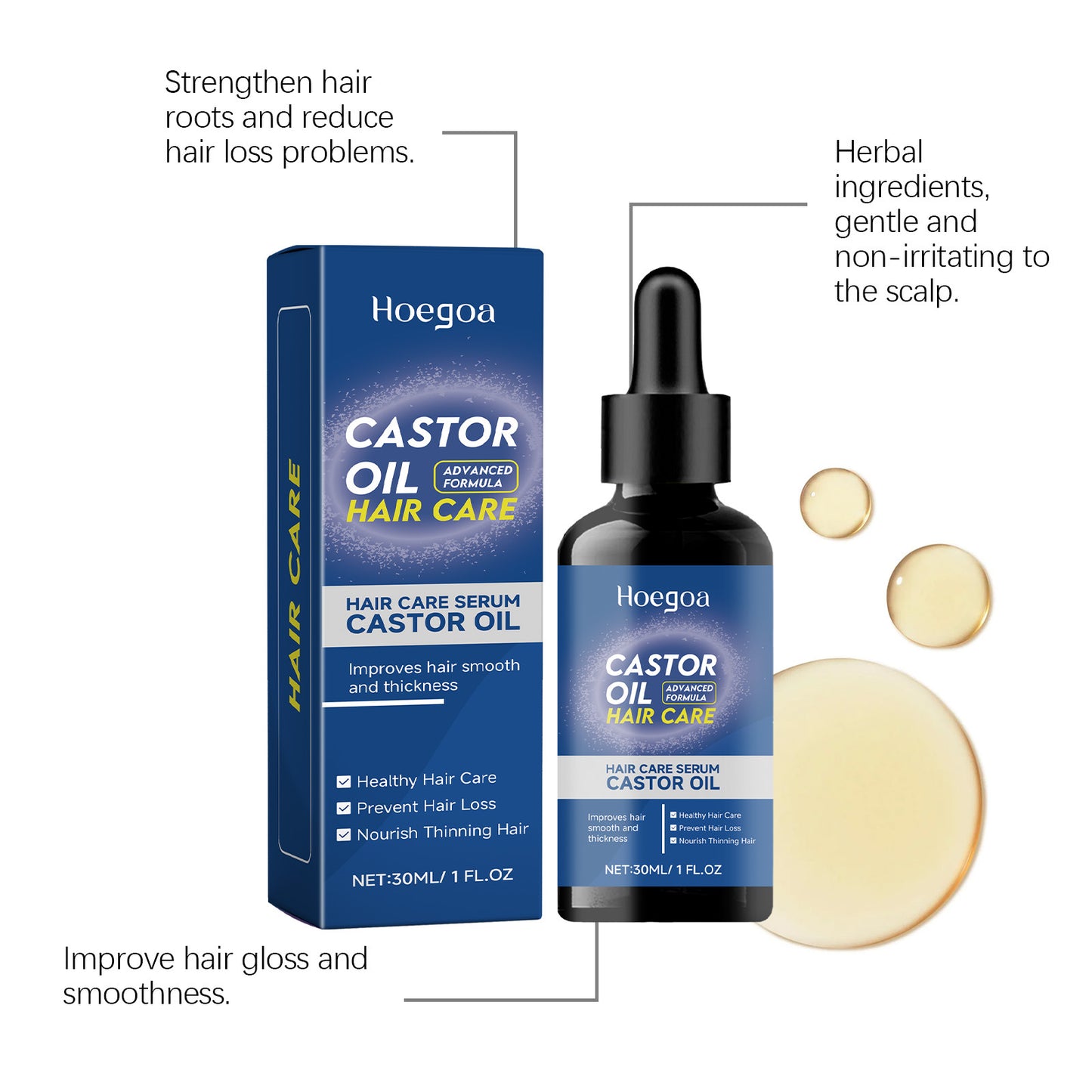 Hair Care Solution for Hair Smoothness - 30ML Nourishing Treatment