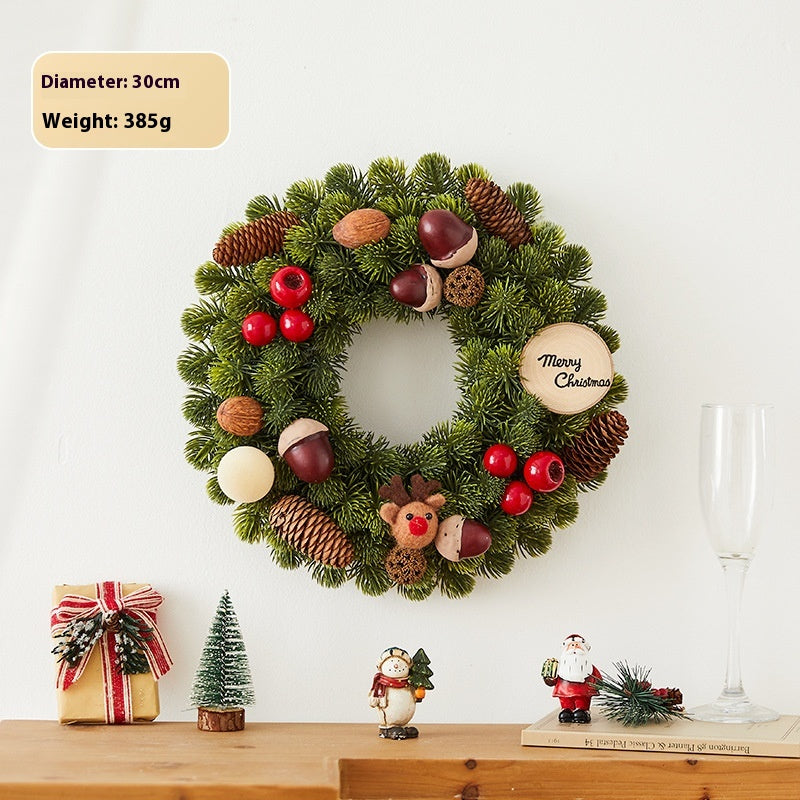 Christmas Wreath Cane Decorations for Holiday Home Decor