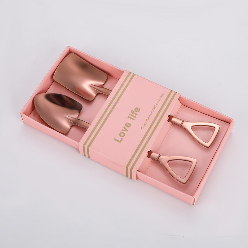 Stainless Steel Spade Spoon for Watermelon Ice Cream - Multiple Colors