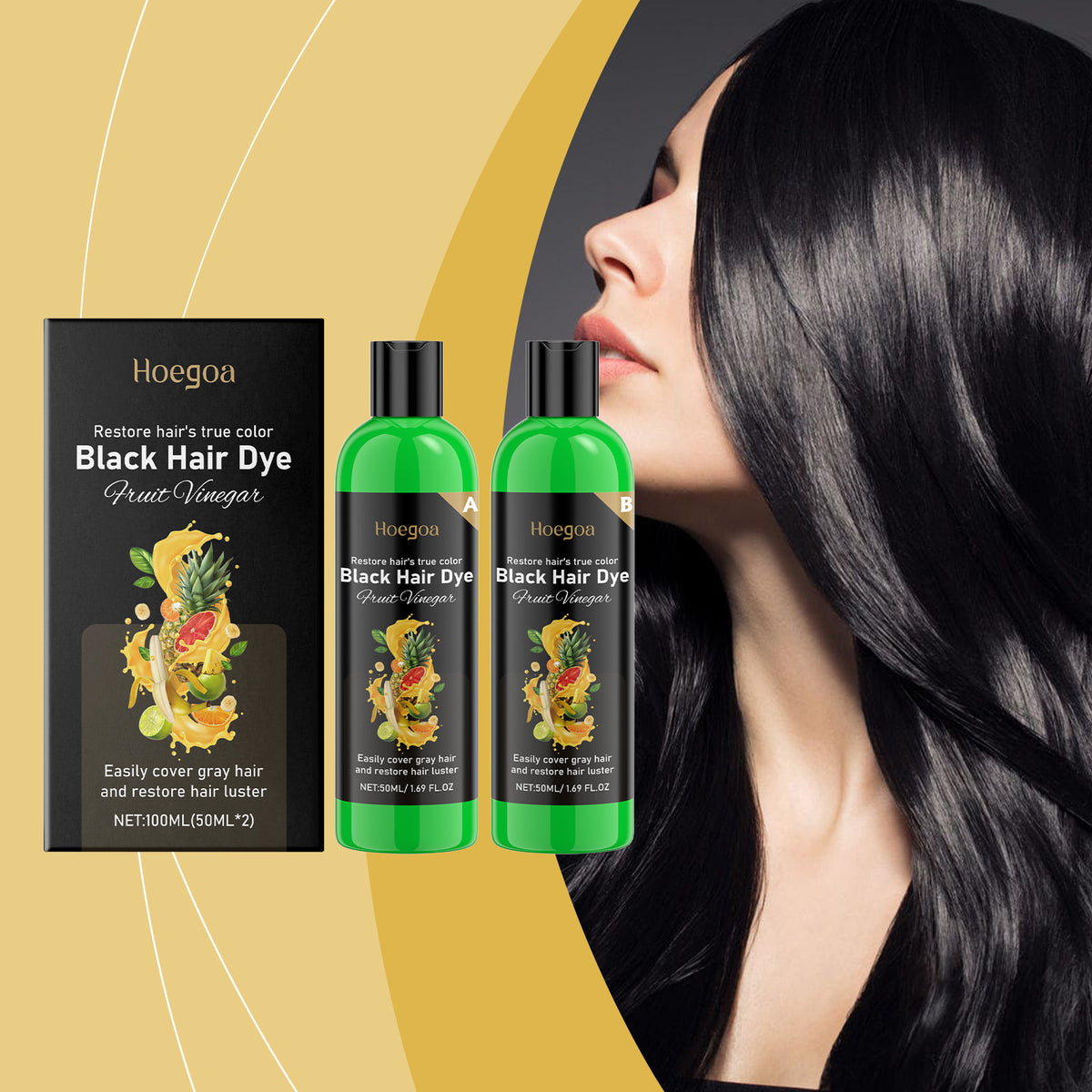 Fruit Vinegar Hair Treatment Set - 2x50ml