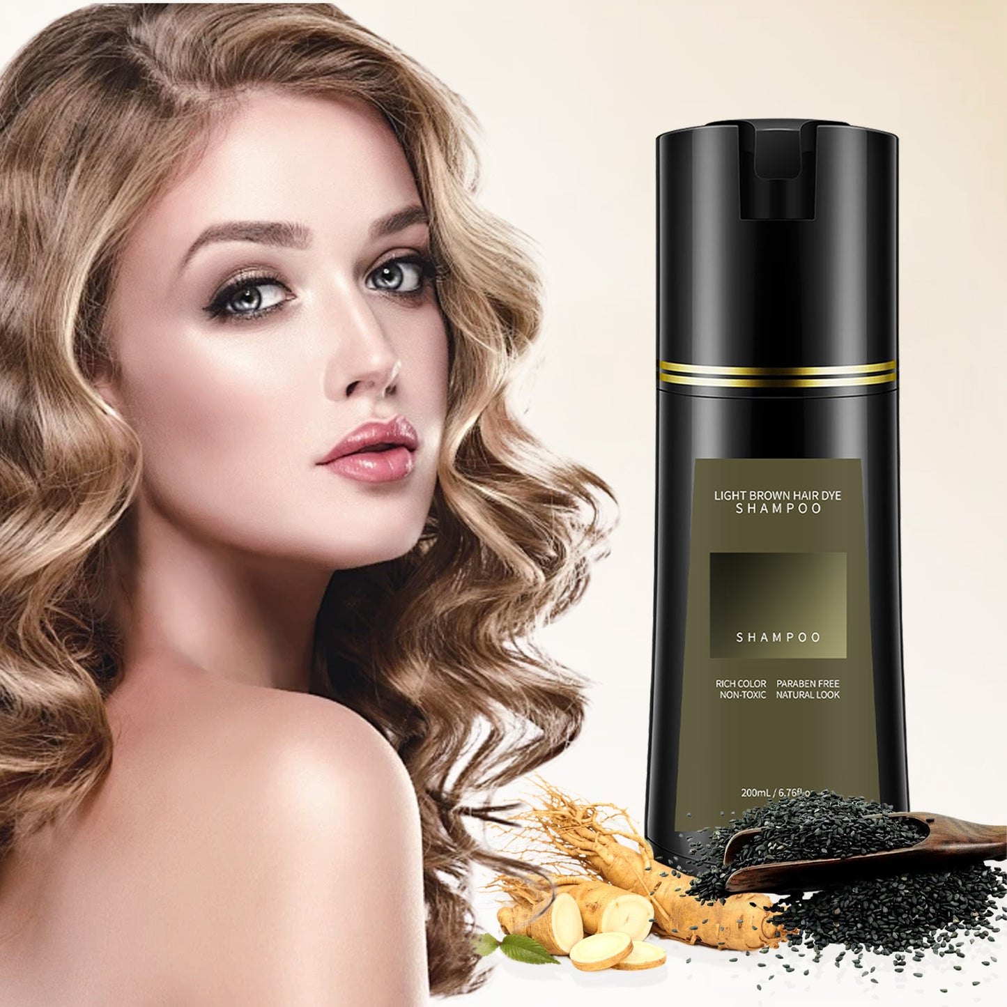 Plant Formula Mild Hair Dye Shampoo - 240ml Hair Coloring & Care