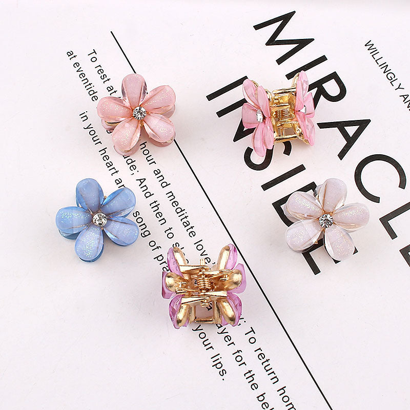 Mini Flower Hair Accessories Set for Women - Colorful Hair Pins & Clips