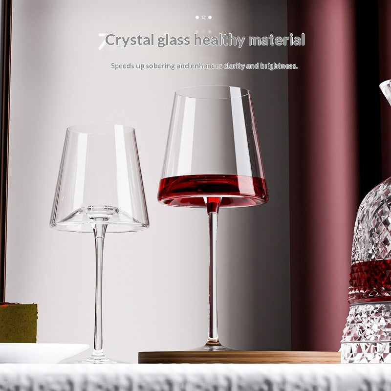 Premium Crystal Red Wine Glass & Decanter Set - Light Luxury Vintage Style