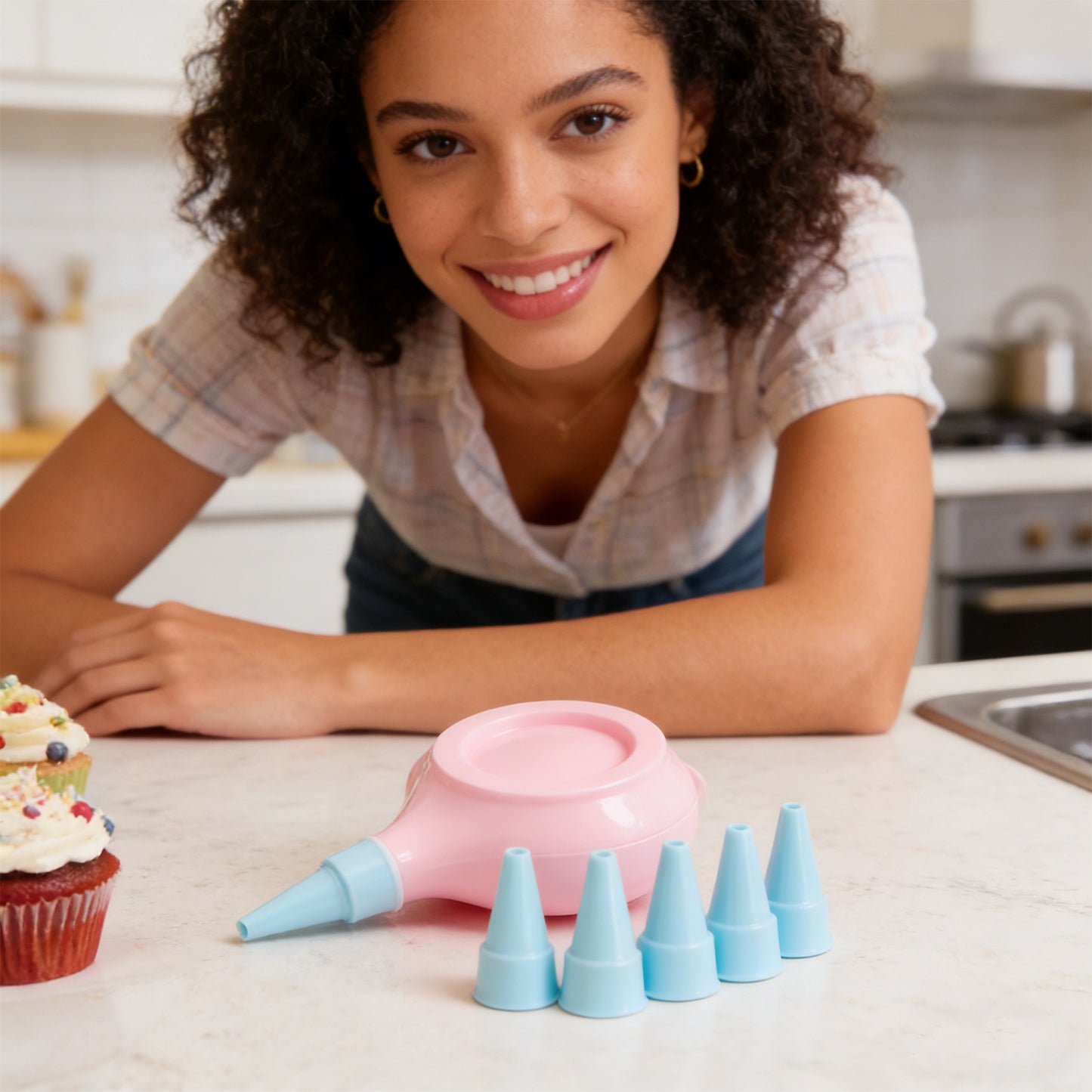 Cupcake Decorating Icing Tips - Piping Nozzles Set