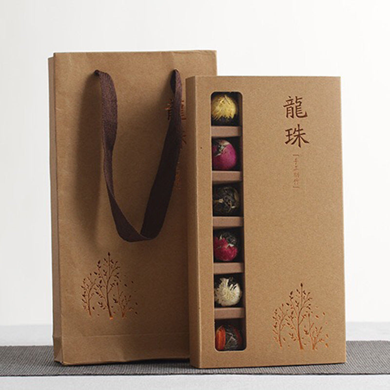 Six Flavor Flower Tea Gift Box - 18 Tablets