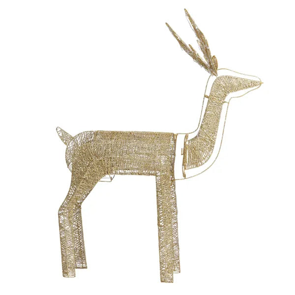3.6FT Motorized Christmas Reindeer with LED Lights for Indoor & Outdoor Decor