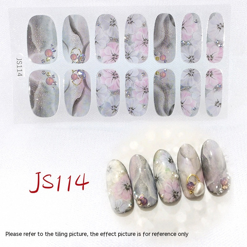3D Crystal Nail Art Sticker Set - Crystal Glass Nail Film for Manicure