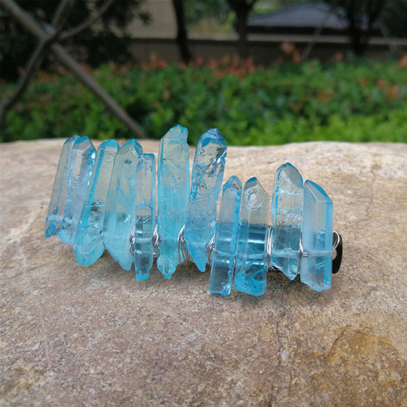 Multicolor Crystal Spring Hair Clip