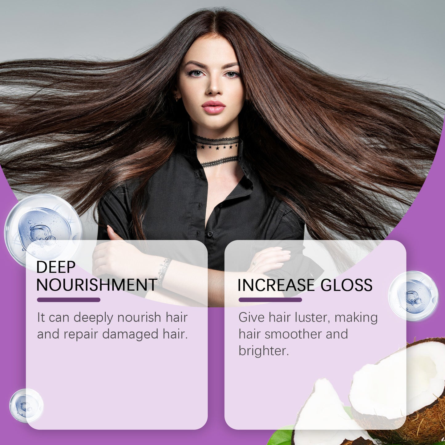 Collagen Hair Mask with Keratin & Argan Oil - Deep Repair & Smoothing