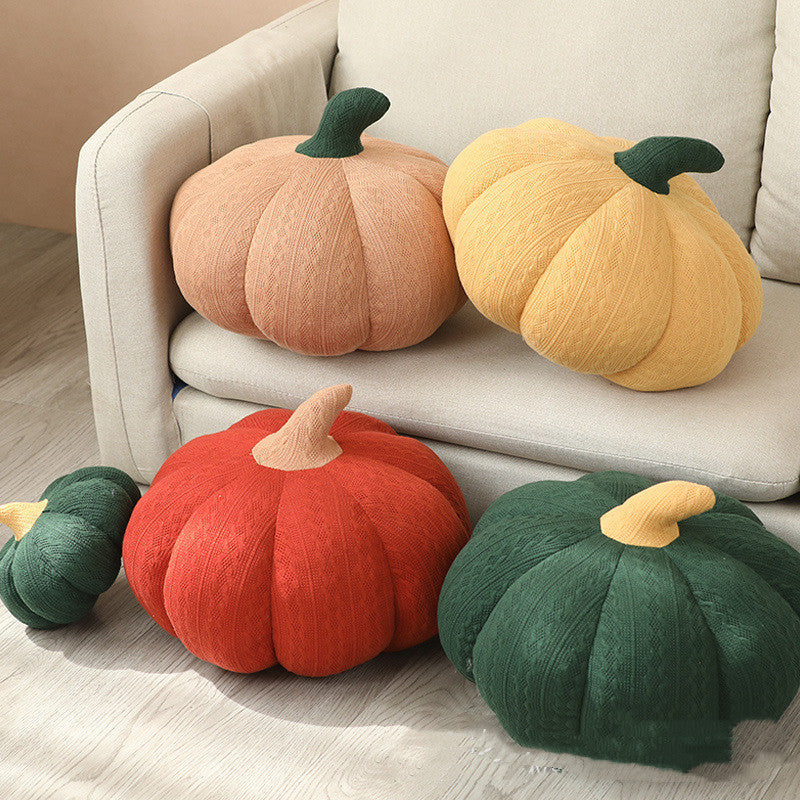 Round Plush Pillow with Silk Appearance - Home Decor Cushion
