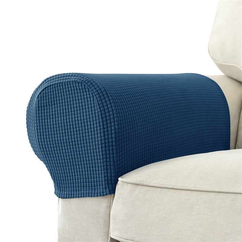 Solid Color Sofa Armrest Cover Set - Protective & Versatile Home Decor
