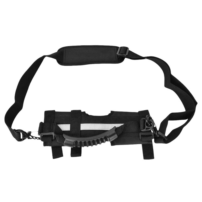 Portable Scooter Storage Belt with Shoulder Strap - Black, Free Size