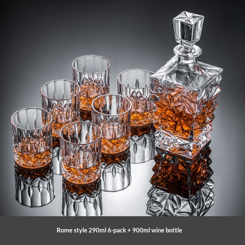 Premium Whiskey Glass and Decanter Set - Multiple Styles & Designs