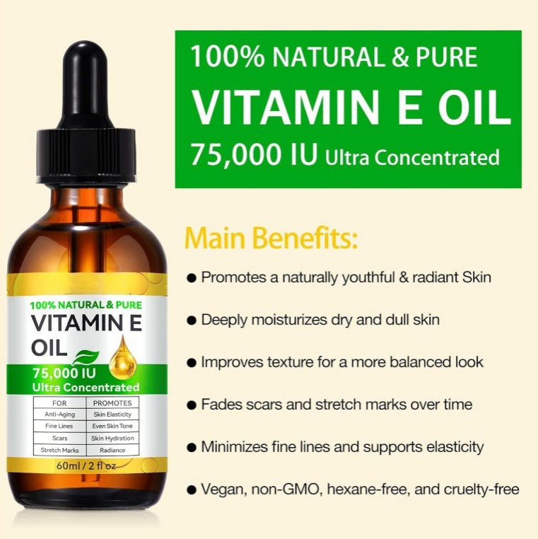 Vitamin E Oil - 60ml Skincare Treatment