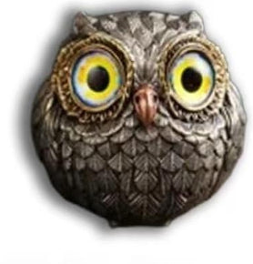 Owl-Shaped Wind Chime Home Decor Ornament - Metal Chinese Style