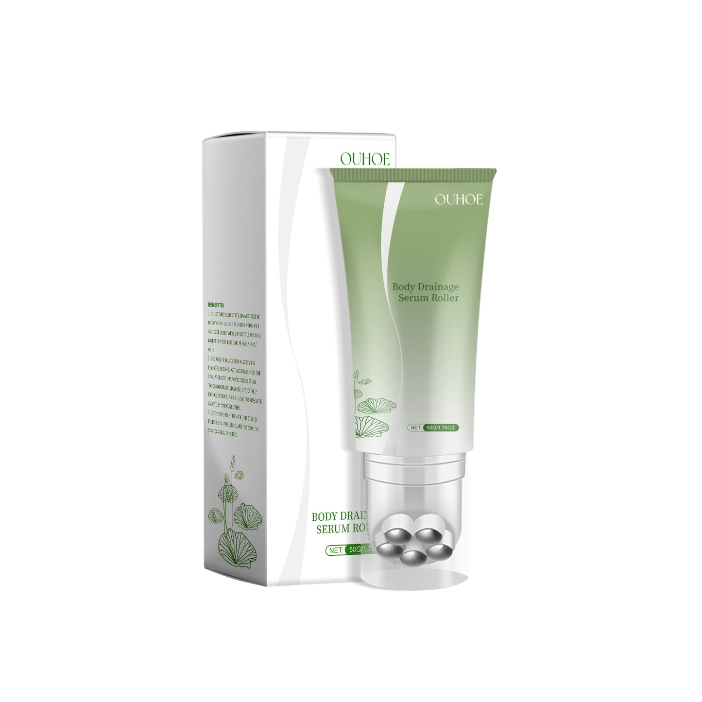 Firming Body Massage Cream with Ginger & Hyaluronic Acid - Moisturizing