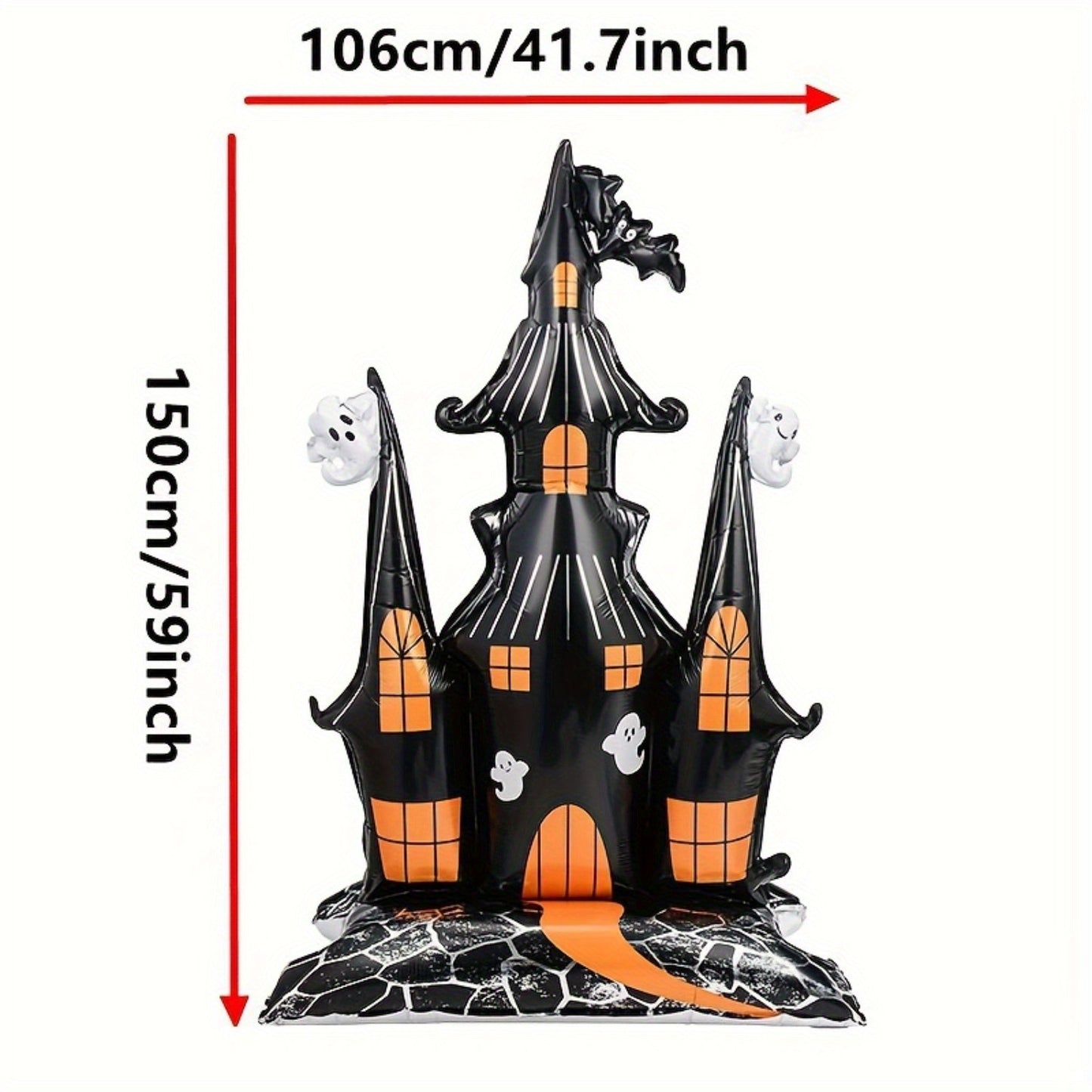 Halloween Castle Balloons Black - Indoor & Outdoor Decoration Props