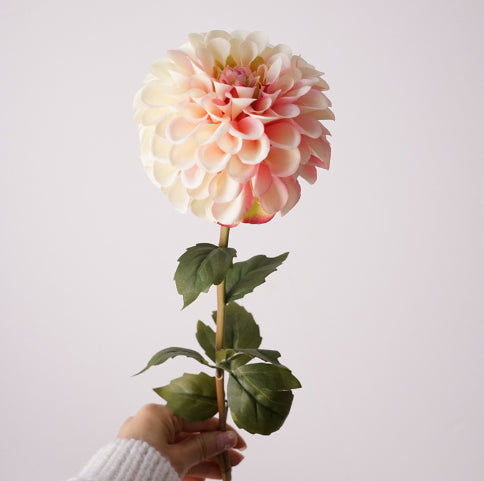 Double-Flowered Artificial Dahlia Flower for Wedding & Garden Decor