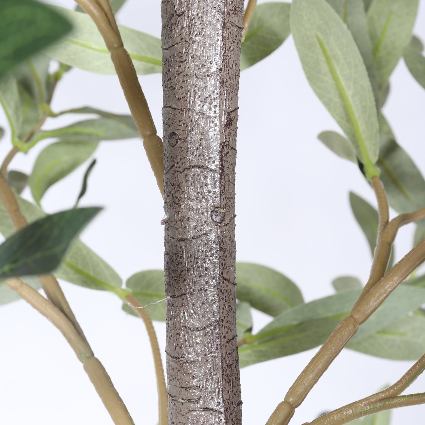 6FT Artificial Olive Tree in Black Pot - Green Leaves