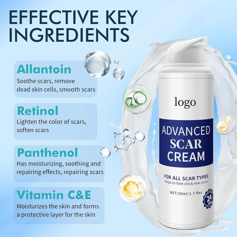 Fading Wrinkle Skin Care Moisturizer with Scar Removal Gel - 50ml