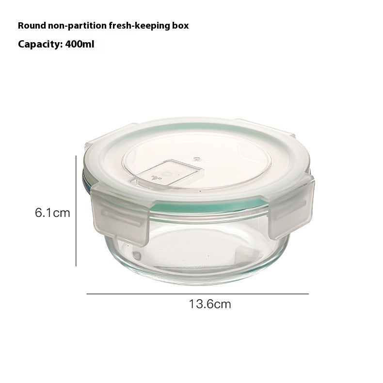 Glass Lunch Box Food Grade Sealed Container for Microwave Oven