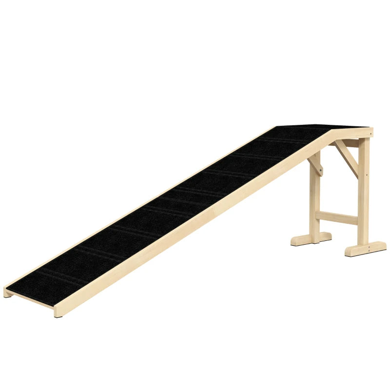 Dog Ramp for Bed with Non-Slip Carpet and Top Platform - Heavy Duty Pet Steps