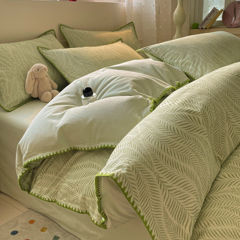 Thickened Cotton Duvet Cover Set for Fall and Winter - Modern & Minimalist