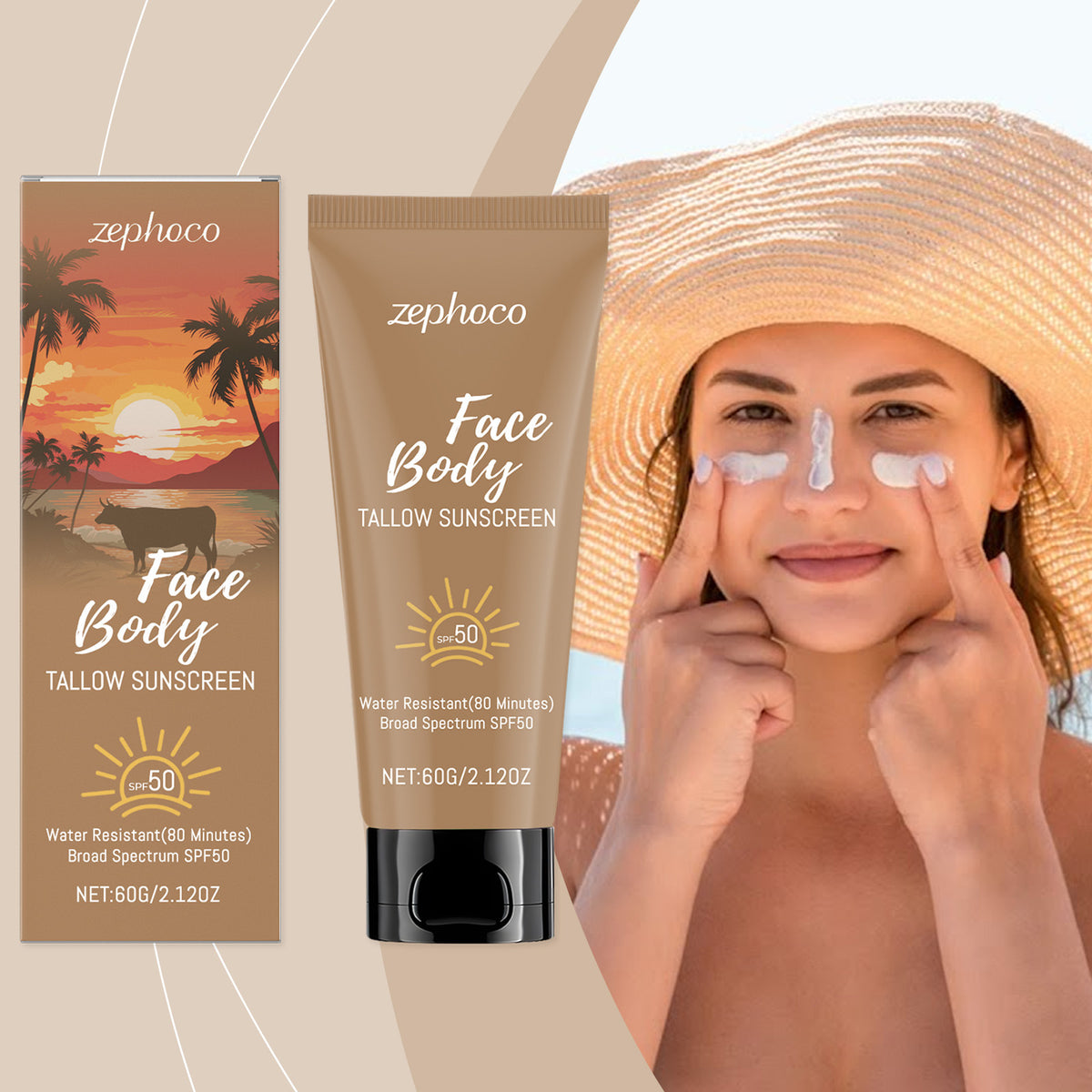 UV Protection Moisturizing Butter Cream 60g