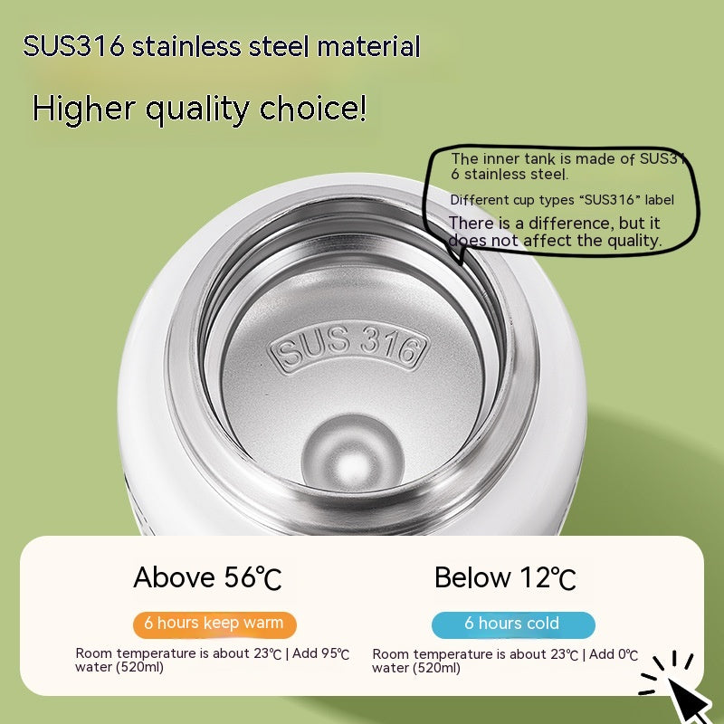 Insulated Panda Mug Stainless Steel Travel Water Cup Gift for Kids & Adults