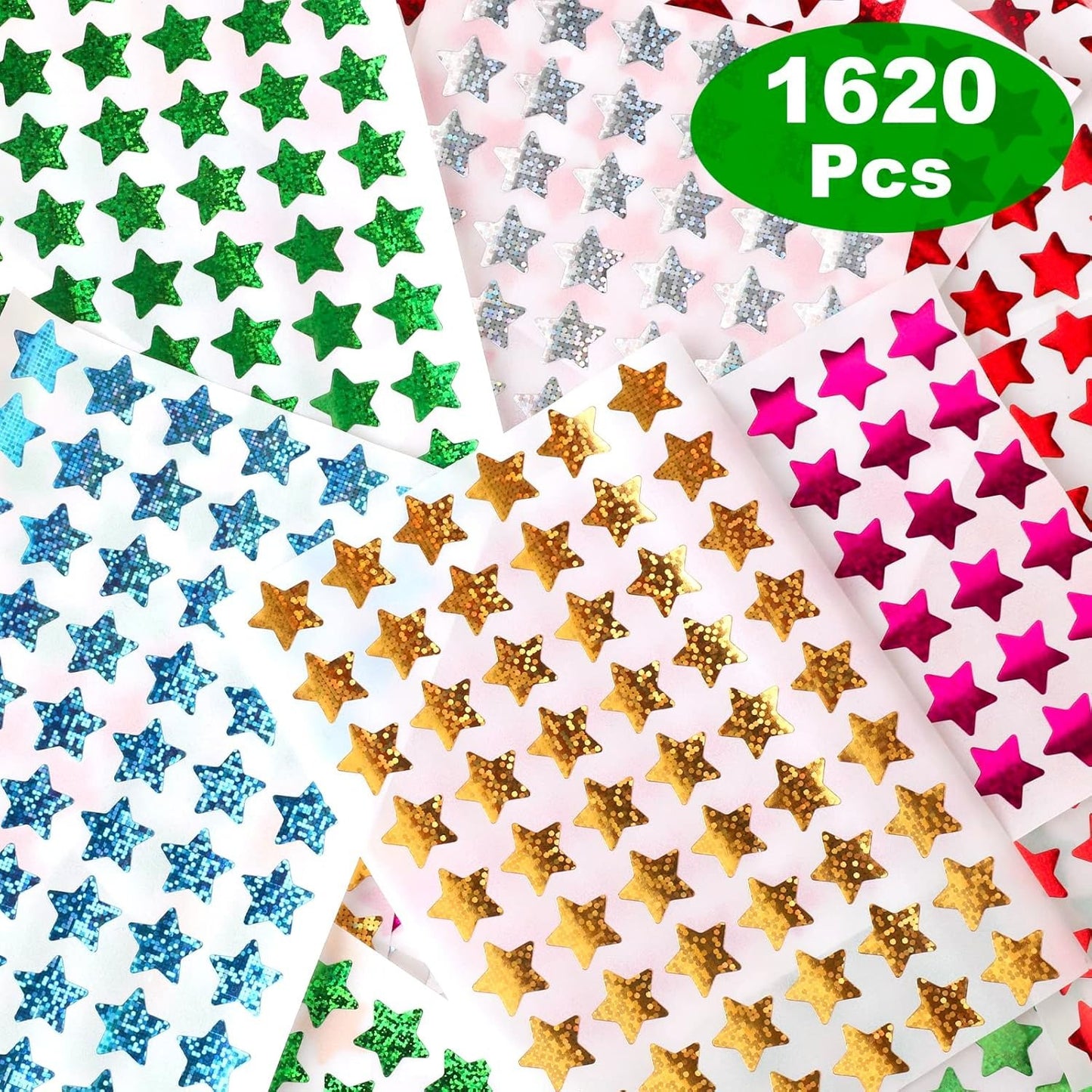Star Sticker Reward Chart Set - Sheet-Packed Adhesive Labels for Kids and Home Organization