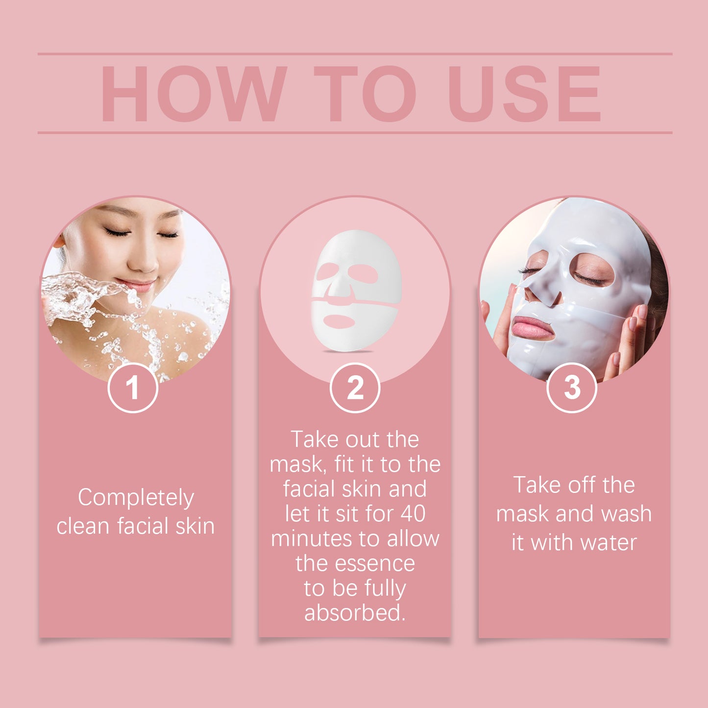 Collagen Moisturizing Anti-Wrinkle Facial Mask - Hydrating Sheet Mask