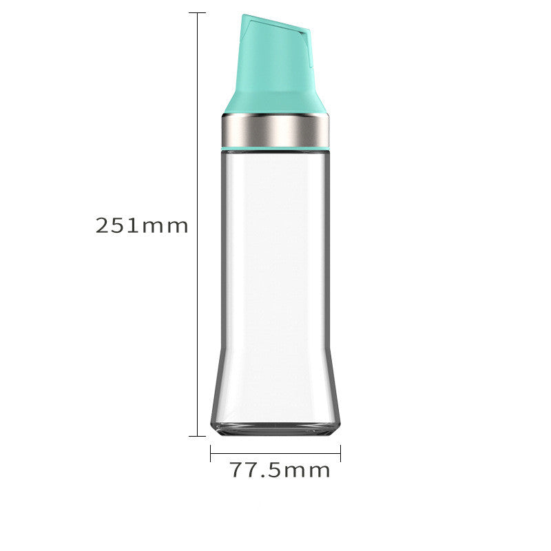 Large Capacity Automatic Glass Oil Dispenser with Flip-Open Spout