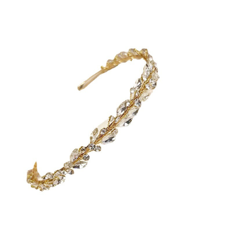 Glass Hairband - Gold
