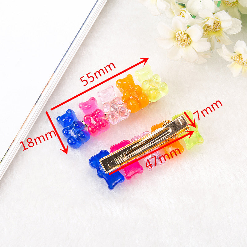 Cartoon Bear Hair Clips for Women - Cute Animal Hair Accessories, Multiple Styles