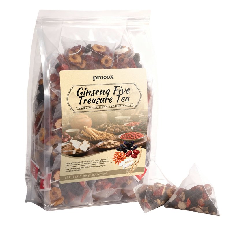 Ginseng Five Treasure Tea - 15 Pieces