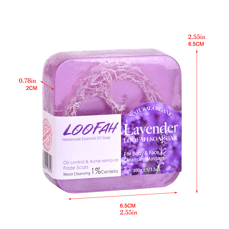 Lavender & Loofah Soap Bar - 100g