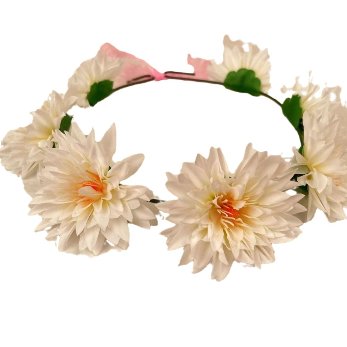 Children's Fairy Flower Garland Headband - Adjustable Hair Accessories for Kids & Adults