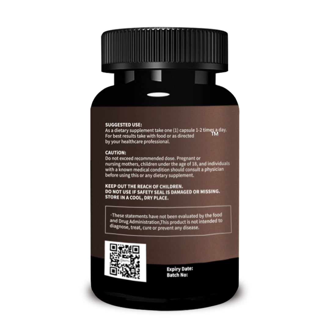 Shilajit Herbal Energy Capsules - 60 Count Supplement for Vitality & Focus