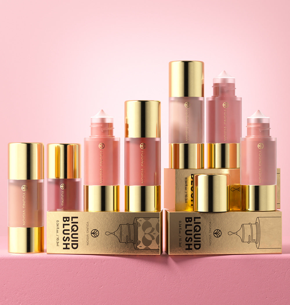Liquid Blush for Women - Silky Natural Dropper Makeup Rouge - Multiple Colors