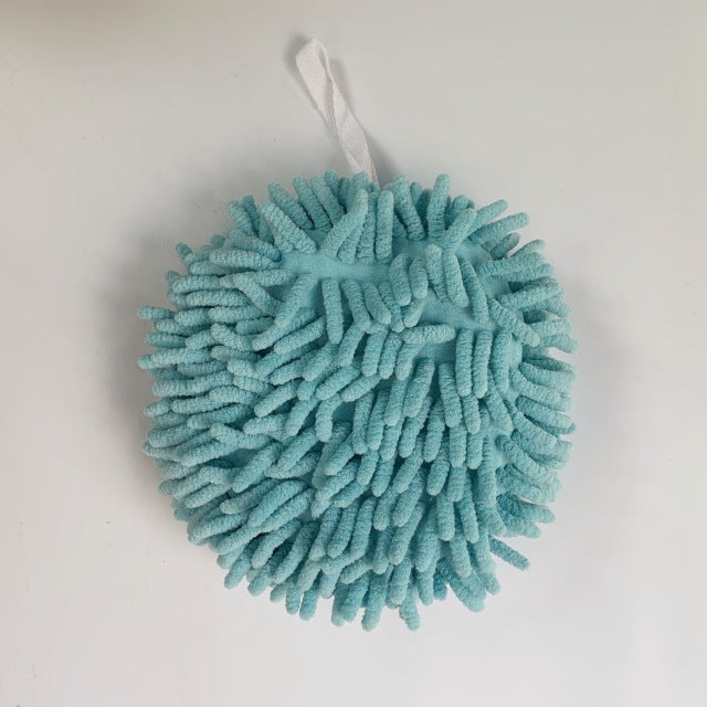 Chenille Handball Kitchen Wipes - Lint-Free, Multi-Color, 17x17cm