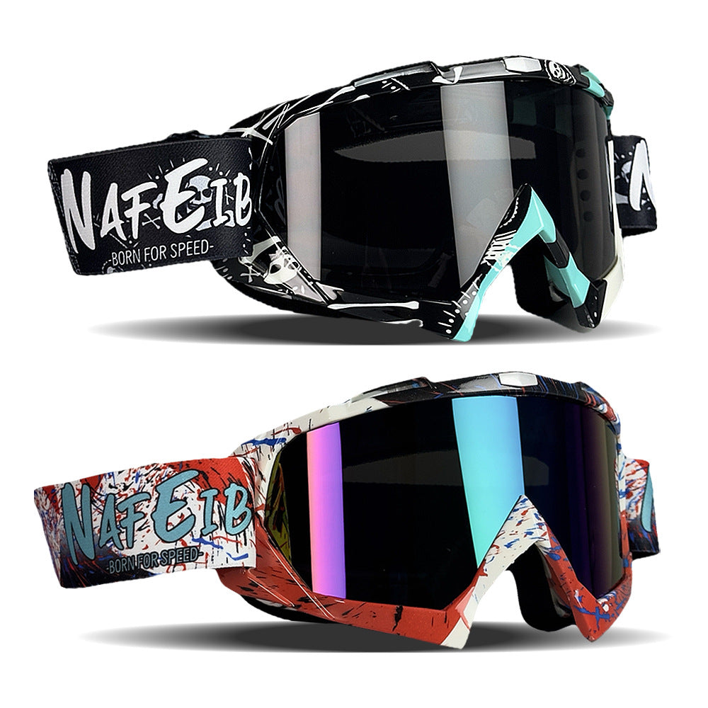 Off-Road Motorcycle Goggles - Full Rim TPU Frame