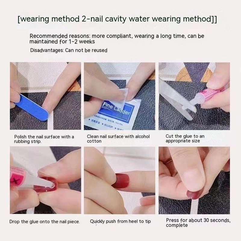 Green Snake Bamboo Shadow Nail Tips - Resin Nail Enhancement