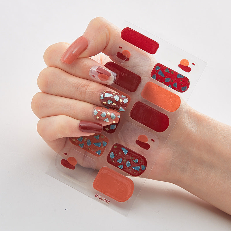 Laser Nail Polish Film Stickers Butterfly Pattern Nail Art Decals