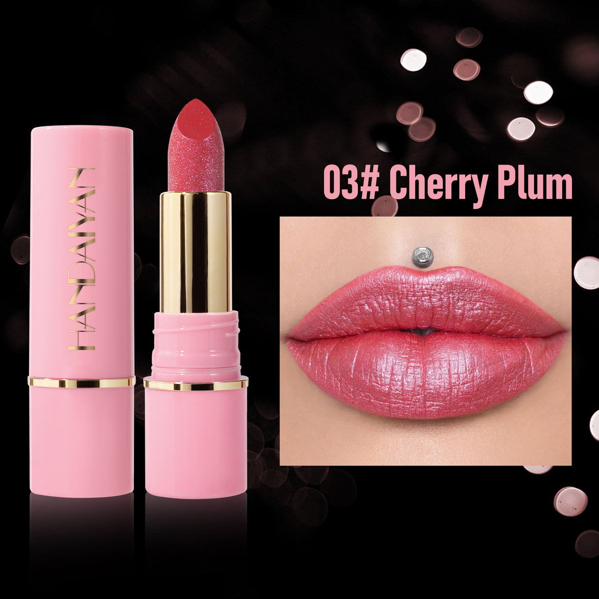 Pearlescent Lipstick Set 8 Colors Moisturizing Waterproof Lip Color