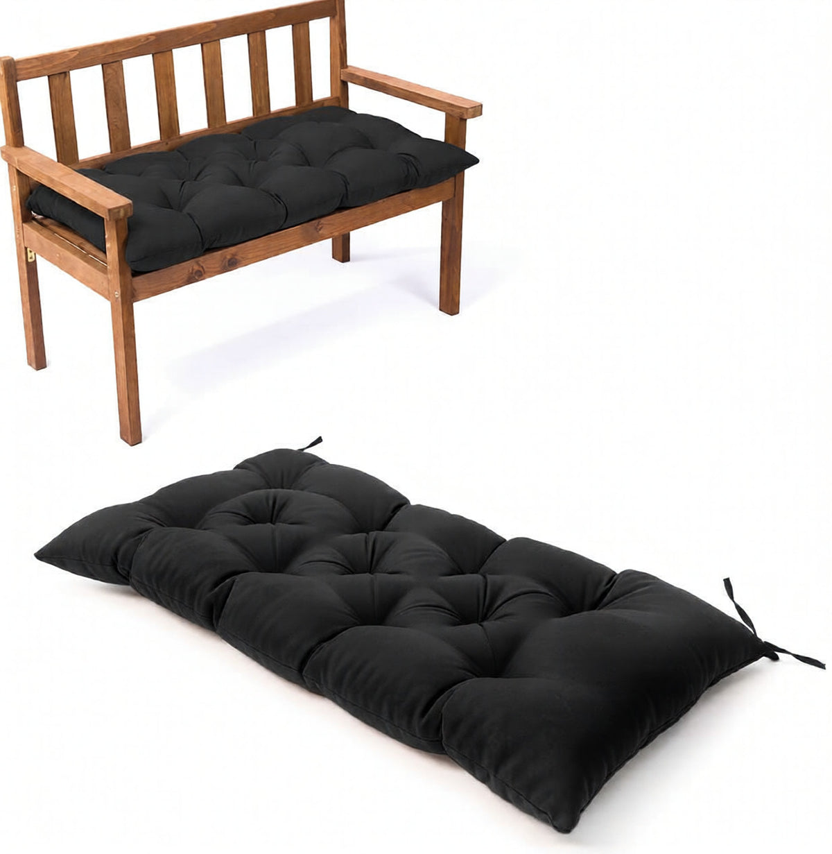 Outdoor Waterproof Sun-Resistant Bench Seat Cushion - Pack of 1 or 2